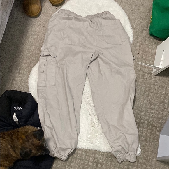Men's Beige Cargo Pants - Picture 3 of 3
